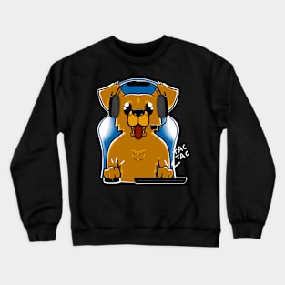 Dog Gamer On the Internet, nobody knows you're a dog Crewneck Sweatshirt